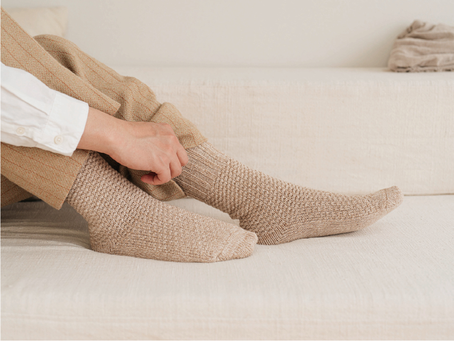 WOOL COTTON BOOT SOCKS