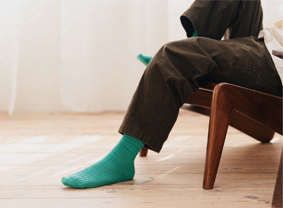 リネンリブソックス