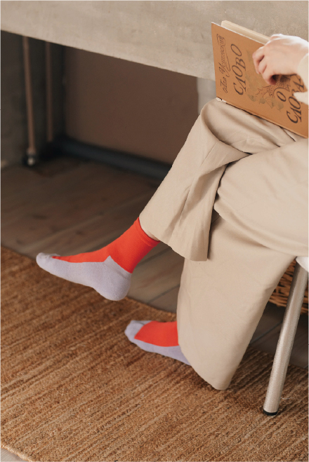 COTTON CASHMERE WALKING SOCKS