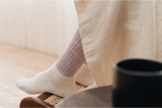 MOHAIR WOOL PILE SOCKS