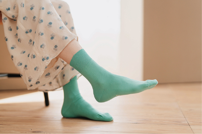 SILK COTTON LOUNGE SOCKS