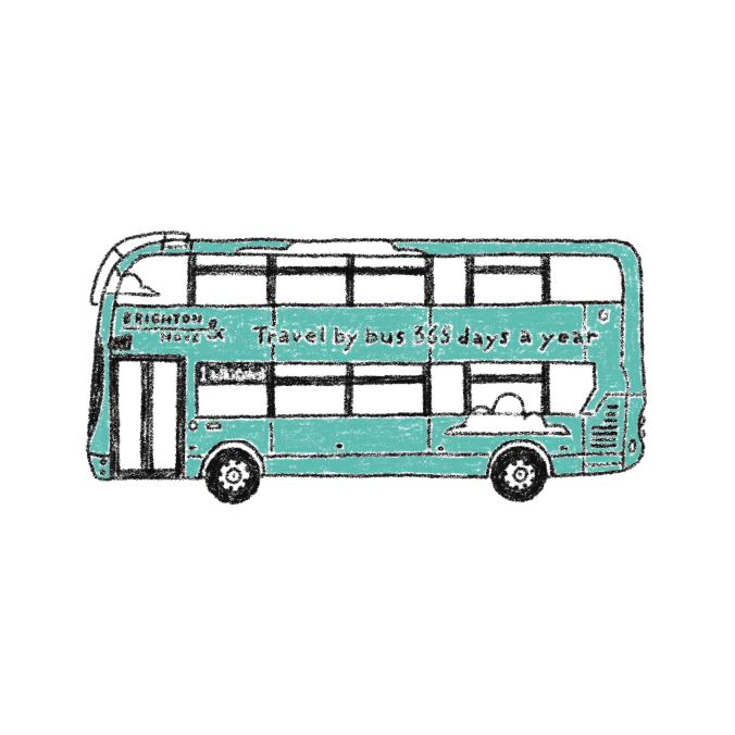 TURQUOISE BUS