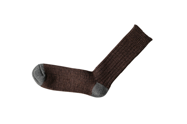 RECYCLED COTTON RIBBED SOCKS M画像