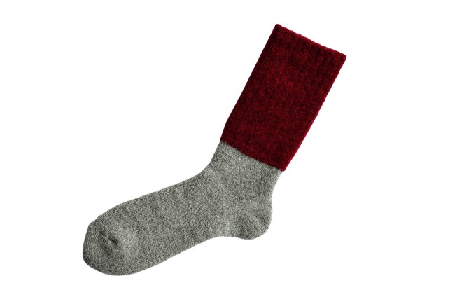 MOHAIR WOOL PILE SOCKS L画像