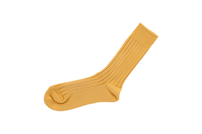 SILK COTTON RIBBED SOCKS S画像