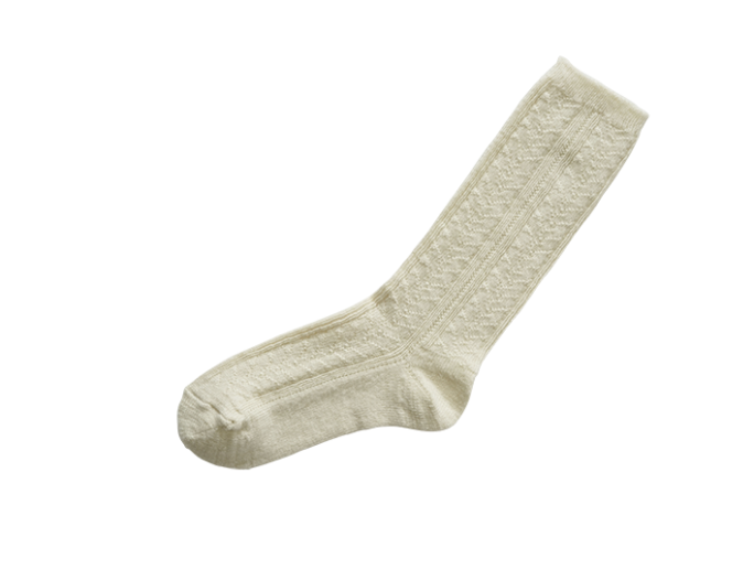 ALPACA WOOL CABLE SOCKS S画像